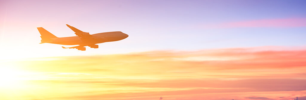 Airplane in flight
